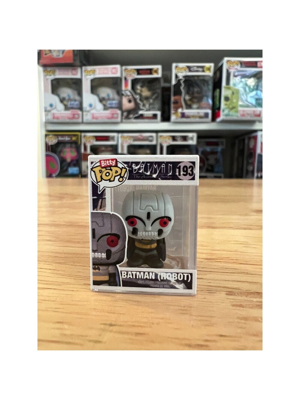 HYPER RARE 1-INCH CHASE BITTY Batman Robot Funko Pop #193 DC Comics Animated TAS